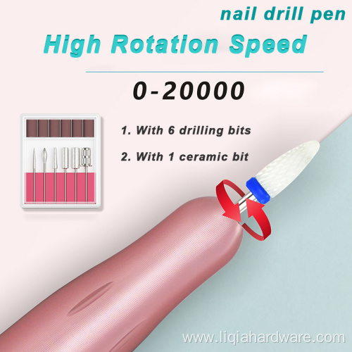 Mini USB Polishing Nail Drill Pen